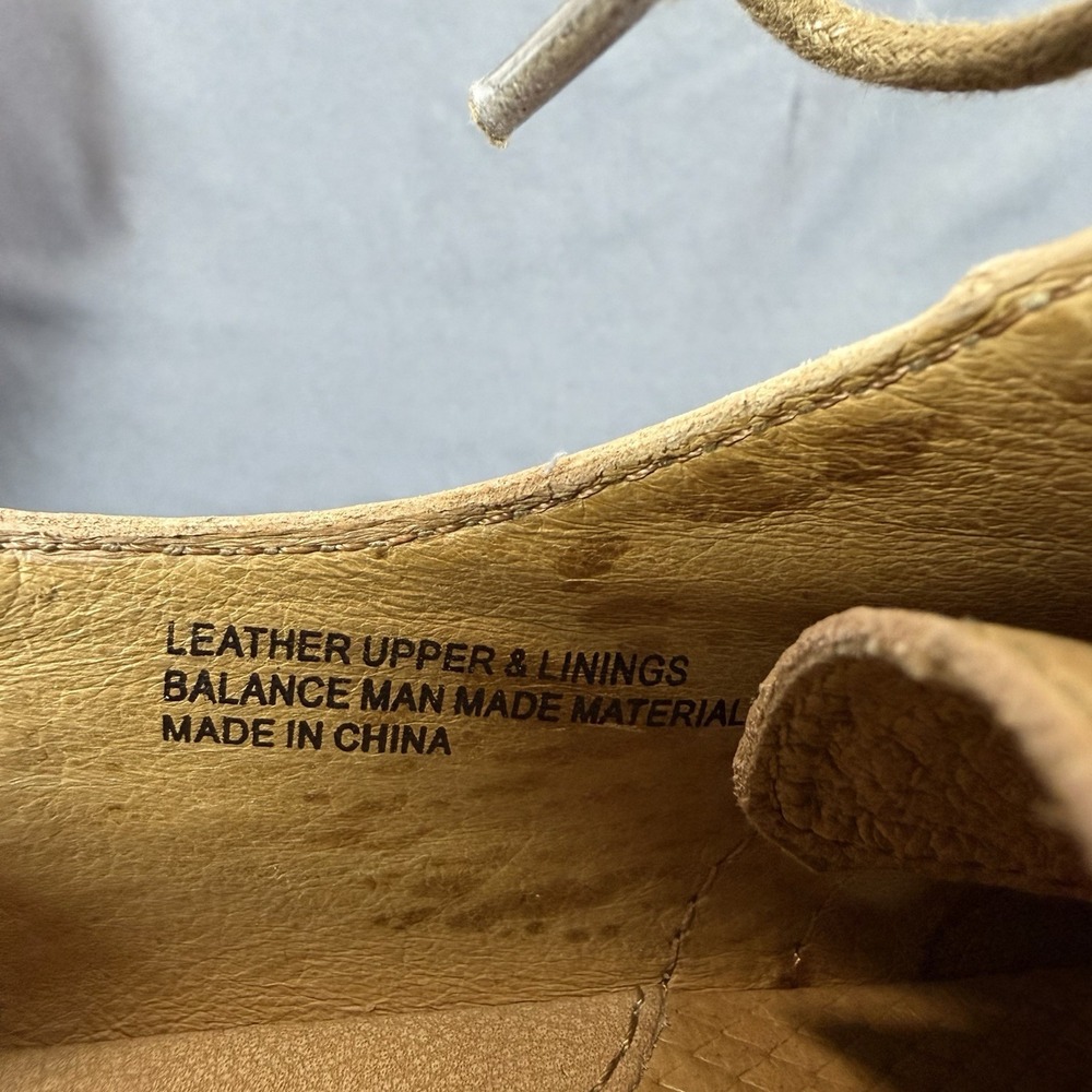Born "Arletta"  Leather Women's Oxford Tan Size 8 Lace Up Cap Toe - Picture 6 of 8